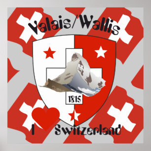 Affiche suisse du Valais