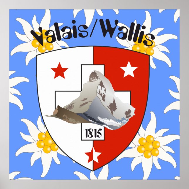 Affiche suisse du Valais (Devant)