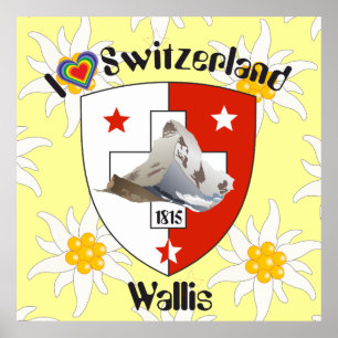 Affiche suisse du Valais