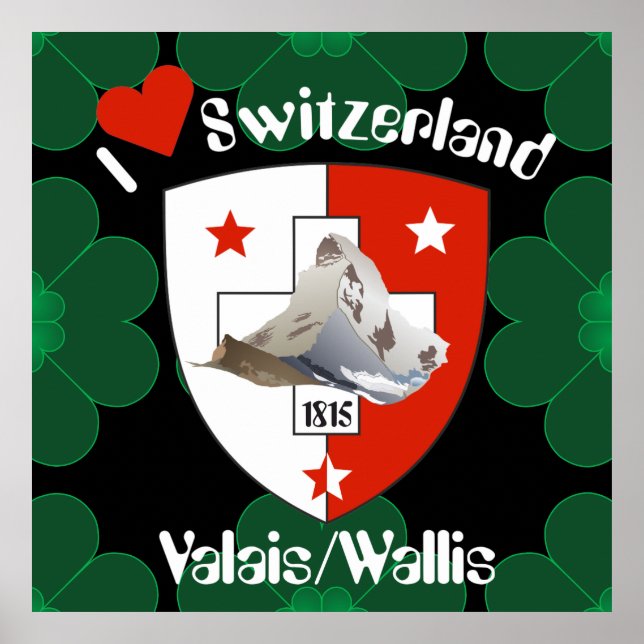 Affiche suisse du Valais (Devant)