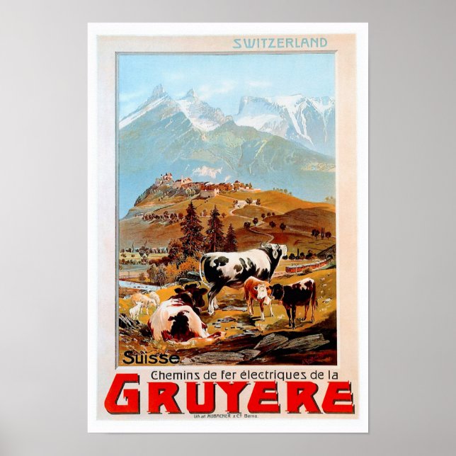 Affiche Suisse Montagne (Devant)