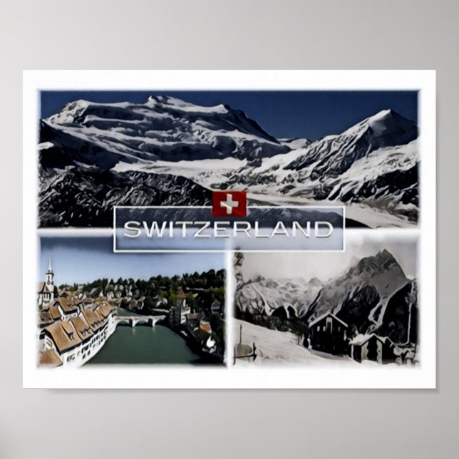 Affiche Suisse - Mosaic - (Devant)