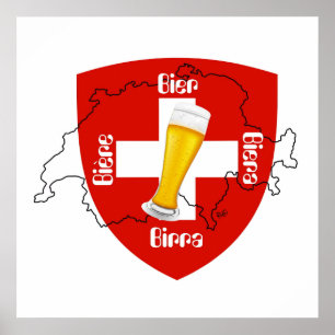 Affiche Suisse, Suisse, Svizzera, Svizra, Suisse