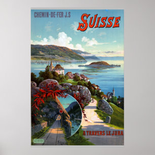Affiche Suisse Vintage Suisse Tourisme