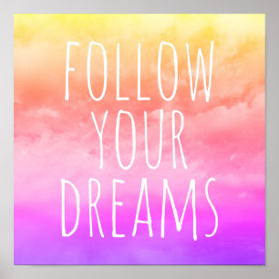 Affiche Suivez la citation inspirée de votre chambre pour 
