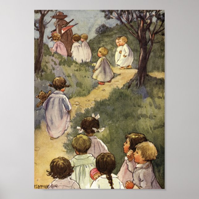 Affiche Suivez l'homme en Brown par Angusine MacGregor (Devant)