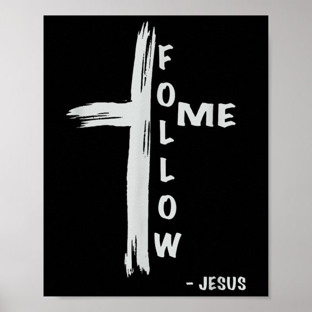 Affiche Suivez-Moi Jésus Religieux Chrétien  (Devant)
