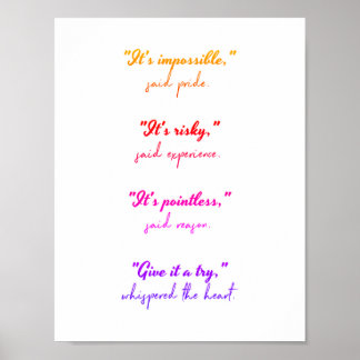 Affiche Suivez votre coeur