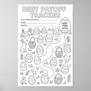 Affiche Suivi de remboursement de chasse aux œufs de Pâque