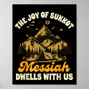 Affiche Sukkot Joie Juive Joie De Sukkot Le Messie Demeure