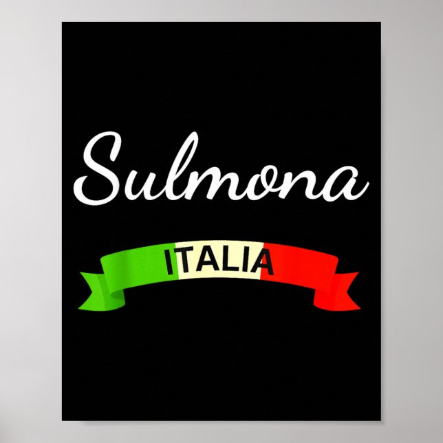 Affiche Sulmona Italy Flag Italia Souvenir Gift Matching I (Devant)