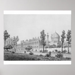 Affiche sultan Hussein de Madrasa-YI Masjid-i Shah, dans