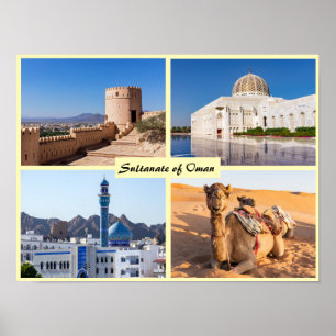 Affiche Sultanate of Oman landmarks