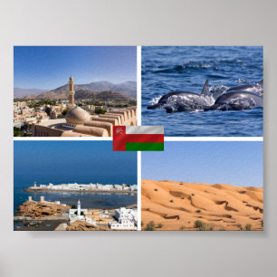 Affiche Sultanate of Oman landmarks