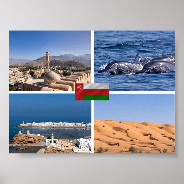 Affiche Sultanate of Oman landmarks (Devant)