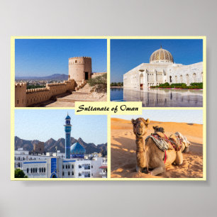 Affiche Sultanate of Oman landmarks