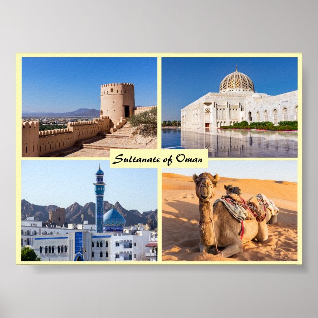 Affiche Sultanate of Oman landmarks (Devant)