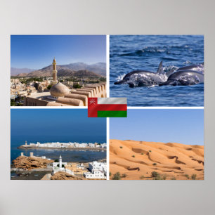 Affiche Sultanate of Oman landmarks