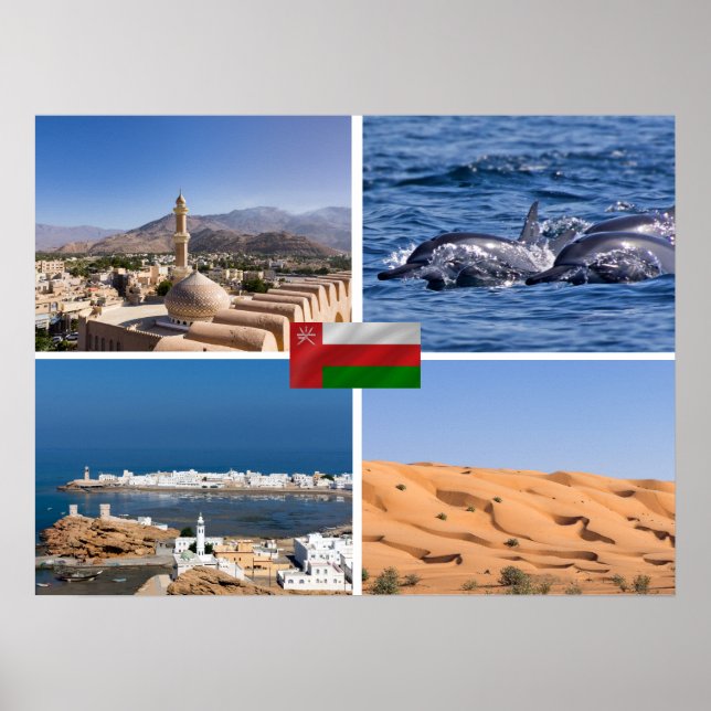 Affiche Sultanate of Oman landmarks (Devant)