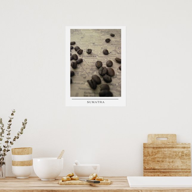 Affiche Sumatra - Envoyez de l'art du café (Cuisine)