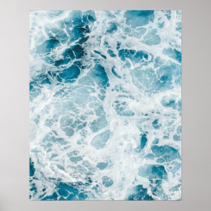 Affiche Summer Blue Ocean Wave