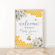 Summer Honey Bee Baby shower Bienvenue