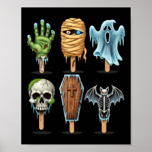 Affiche Summer Horror Movies Summer Popsicween Halloween