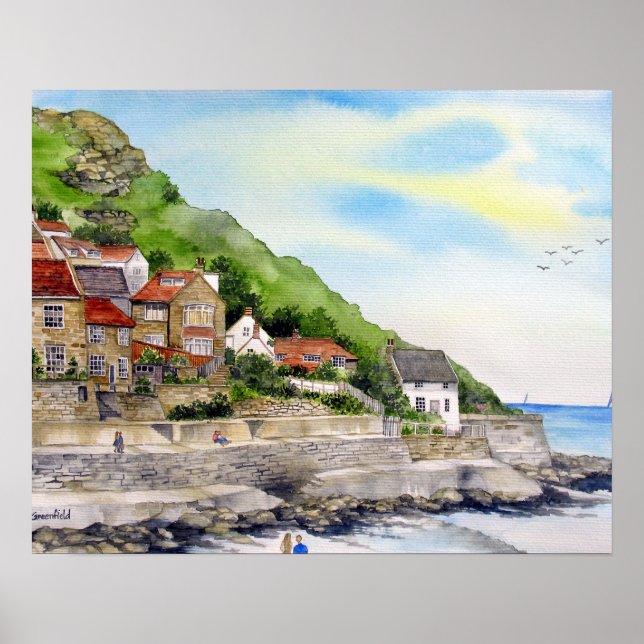 Affiche Summer in Runswick Bay by Farida Greenfield (Devant)