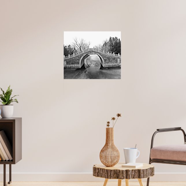 Affiche Summer Palace Bridge B&W (Salon 3)