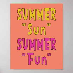 Affiche Summer Sun Summer Fun