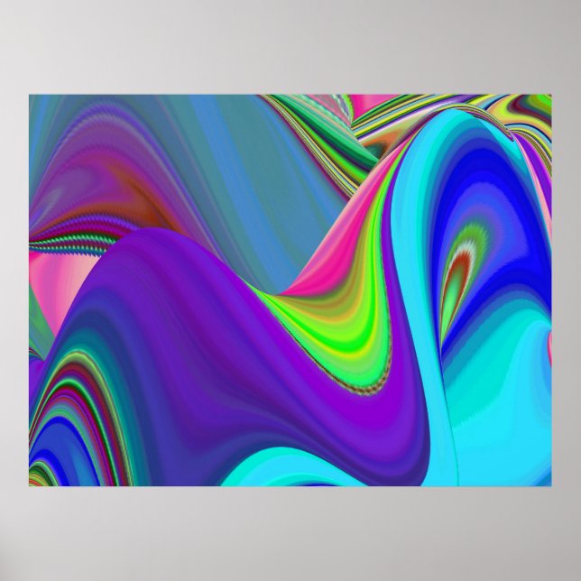 Affiche Summerfeel, Rainbowart 3D Abstrait (Devant)