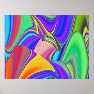 Affiche Summerfeel, Rainbowart 3D Abstrait