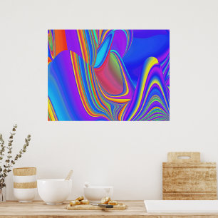 Affiche Summerfeel, Rainbowart 3D Abstrait