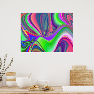 Affiche Summerfeel, Rainbowart 3D Abstrait