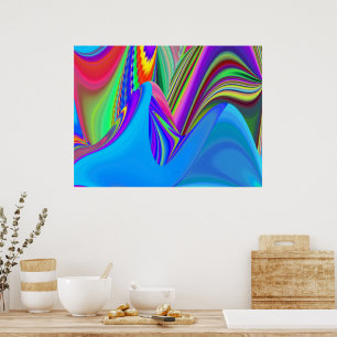 Affiche Summerfeel, Rainbowart 3D Abstrait