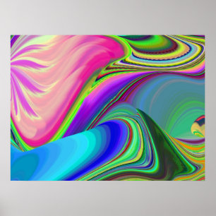 Affiche Summerfeel, Rainbowart 3D Abstrait