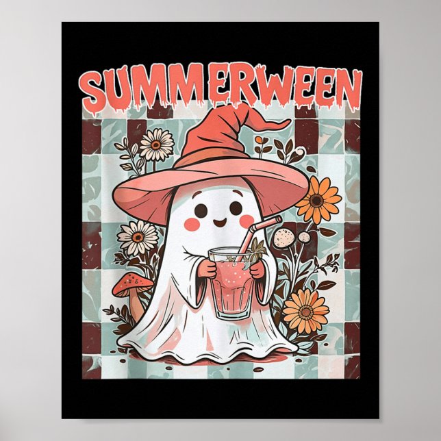 Affiche Summerween Funny Halloween Automne Trending Design (Devant)