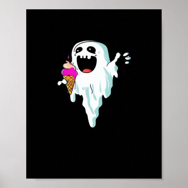 Affiche Summerween - Kawaii Avec IceCream Classic (Devant)