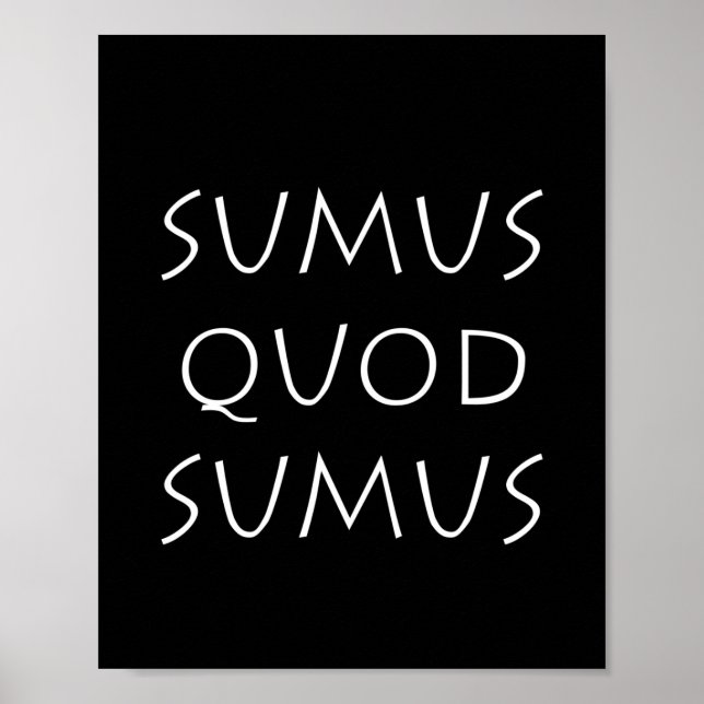 Affiche sumus quod sumus (Devant)