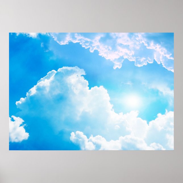 Affiche Sun between clouds  (Devant)