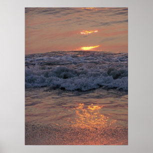 Affiche Sun sur des vagues