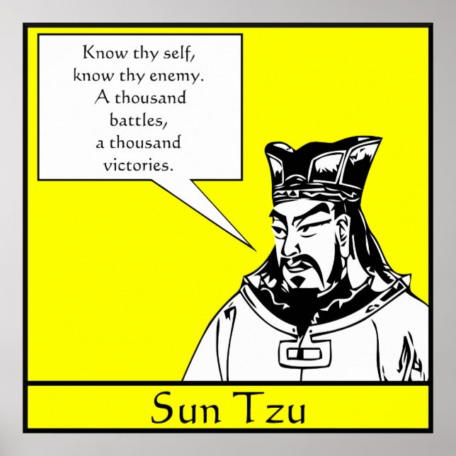 Affiche Sun Tzu — Le stratège militaire chinois (Devant)