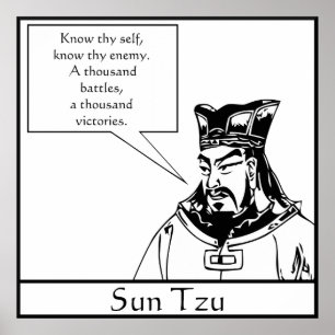 Affiche Sun Tzu -- Stratège militaire chinois
