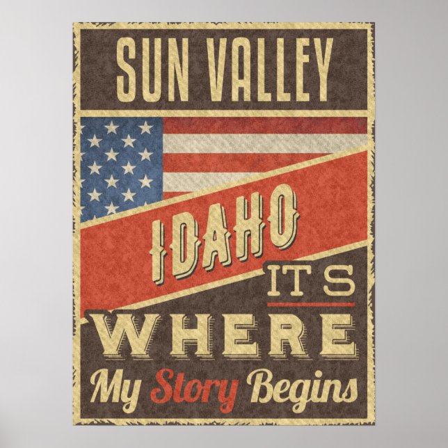 Affiche Sun Valley Idaho (Devant)