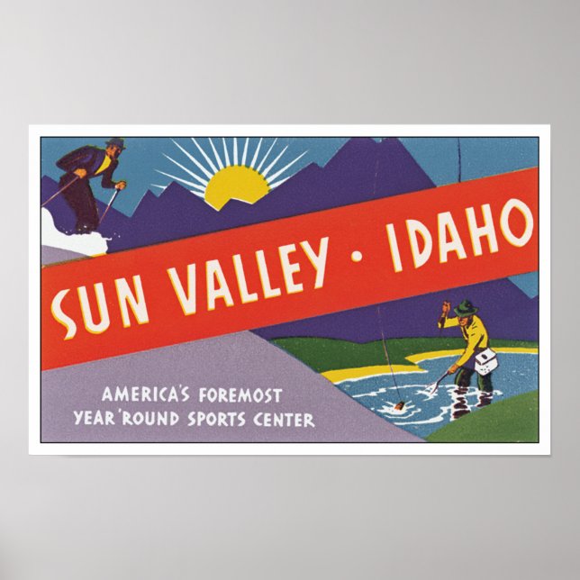 Affiche Sun Valley Idaho (Devant)