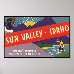 Affiche Sun Valley Idaho