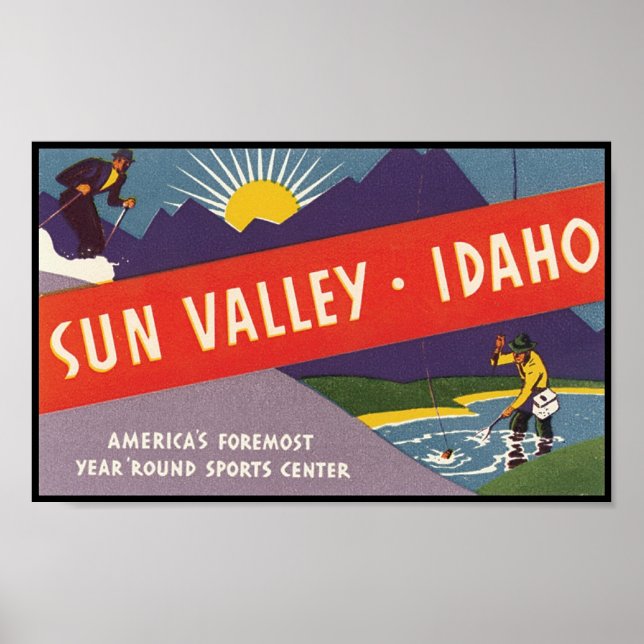Affiche Sun Valley Idaho (Devant)
