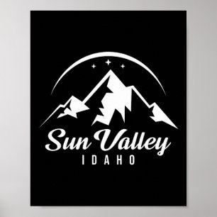 Affiche Sun Valley Idaho Station de ski Ski Snowboard