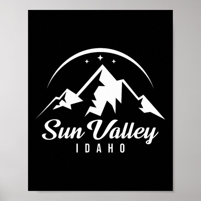 Affiche Sun Valley Idaho Station de ski Ski Snowboard (Devant)