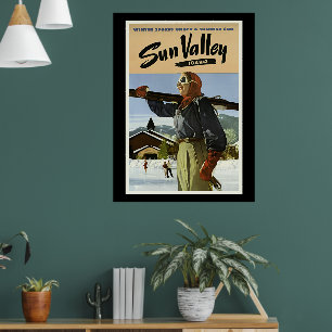 Affiche Sun Valley, Idaho Voyage